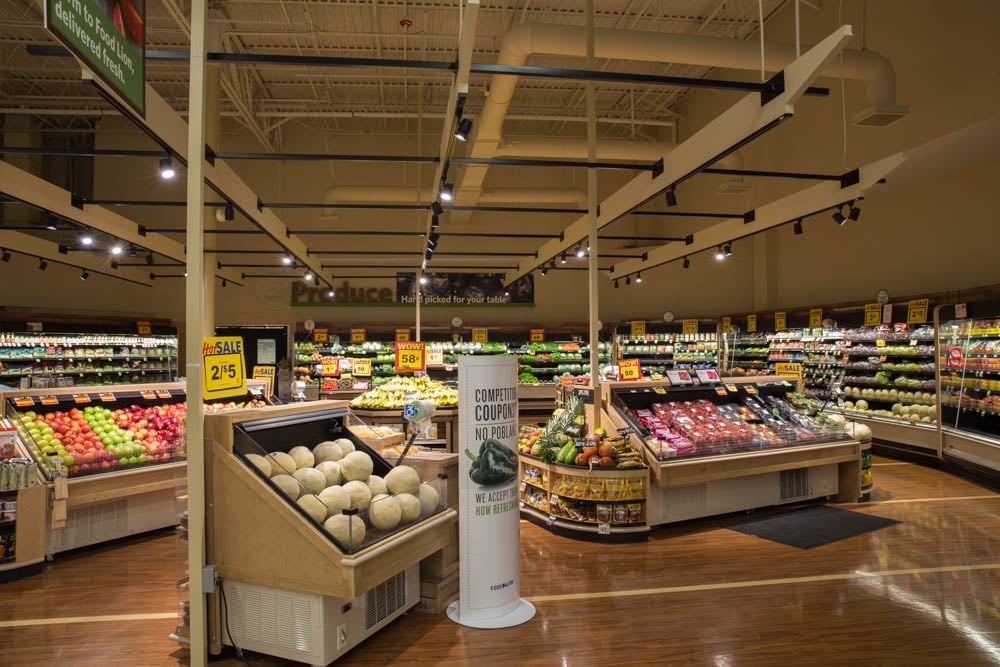 Supermarket lighting design