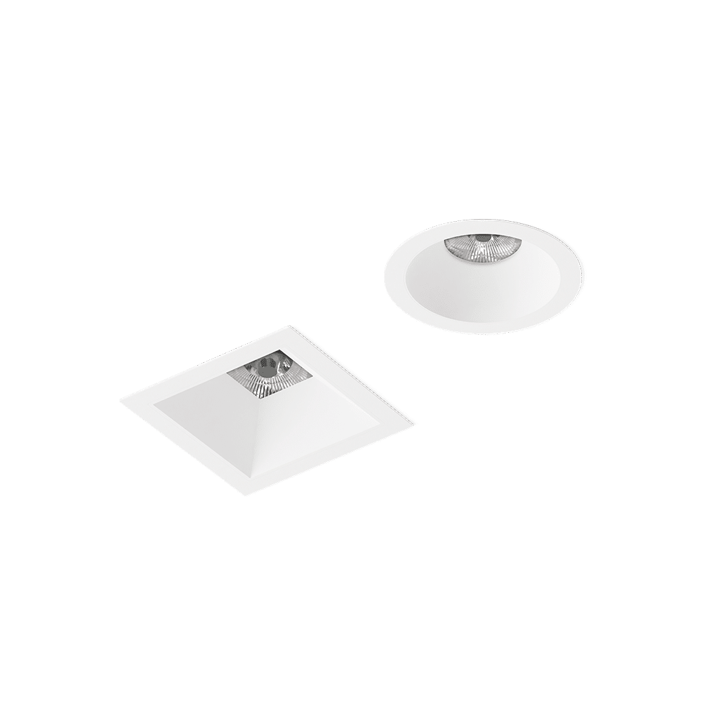 PW-PW - Perfect White baffle and flange BDL4 round and square