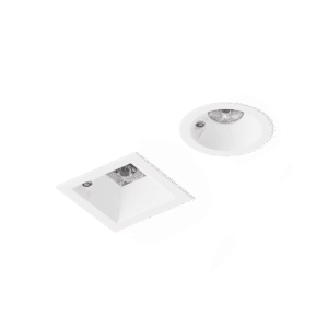 PW-PW - Perfect White baffle and flange BDL4 round and square with integral EM switch