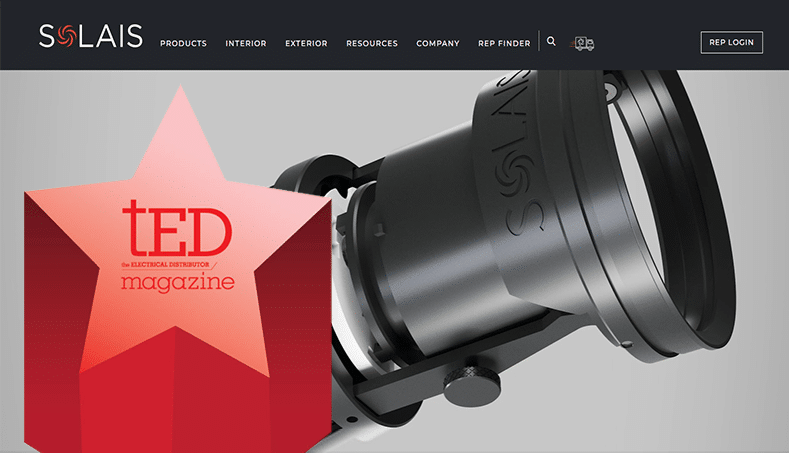 Solais Named Winner of tED Magazine 2024 “Best of the Best” Marketing Award