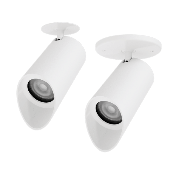 PW - Perfect White LCM-ASN: DC - Discreet Canopy (left), CM - Canopy Mount (right)
