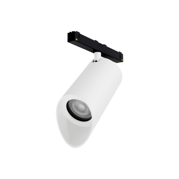 PW - Perfect White LCM-ASN trackhead with Scatto 48V low voltage adapter